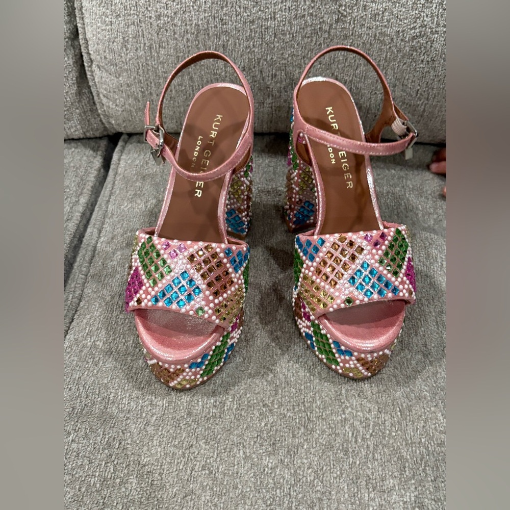Kurt Geiger London Brixton Platform Sandal - Picture 3 of 11